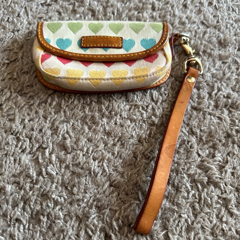 Dooney and Bourne Colorful Heart Wristlet